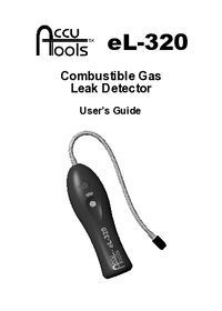 Thumbnail of document Manual - eL-320 Combustible Gas Leak Detector